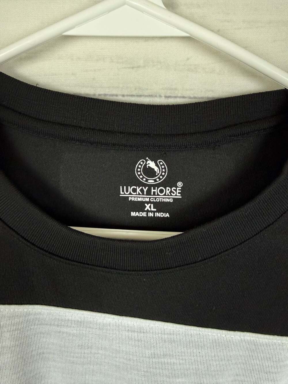Lucky Horse Premium Clothing Colorblock Long Sleeve Shirt XL - Picture 4 of 6